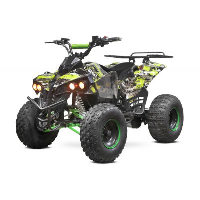 ATV electric NITRO Eco Warrior 1000W 48V 20Ah cu DIFERENTIAL Verde Grafiti