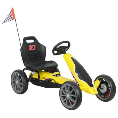 Kart cu pedale Ferrari Go Kart Yellow