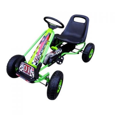 Kart cu pedale Gokart 3-7 ani roti gonflabile G1 R-Sport verde