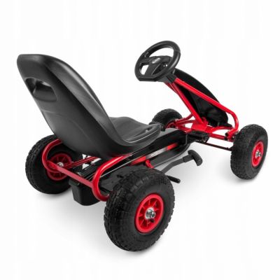 Kart cu pedale si roti gonflabile Gokart rk 590 Ricokids rosu