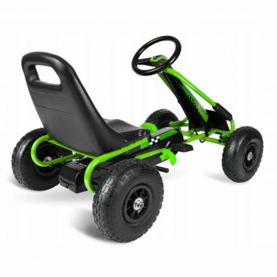 Kart cu pedale si roti gonflabile Gokart rk 594 Ricokids verde