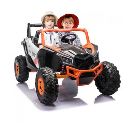 Masinuta electrica 12V cu 4 motoare Nichiduta 4x4 UTV MX OrangeWhite