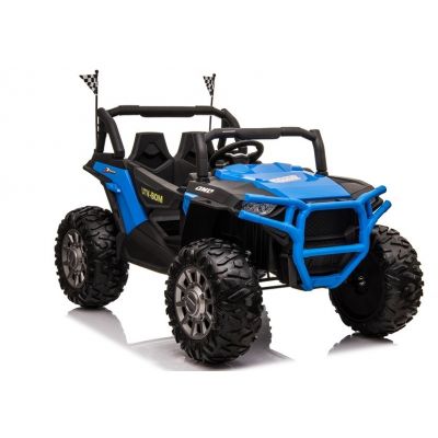 Masinuta electrica 4x4 cu roti din cauciuc EVA Nichiduta UTV Bom Blue