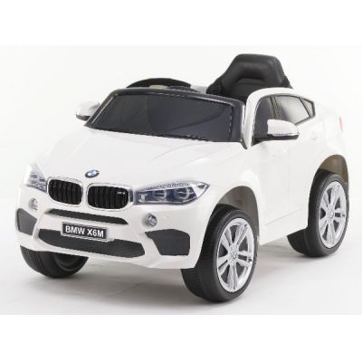 Masinuta electrica pentru copii BMW X6M 90W 12V 7Ah cu echipare STANDARD, culoare Alba