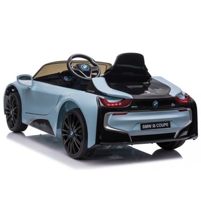 Masinuta electrica cu roti EVA si deschidere usi BMW I8 Coupe Albastru