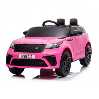 Masinuta electrica cu scaun de piele Range Rover Velar Pink