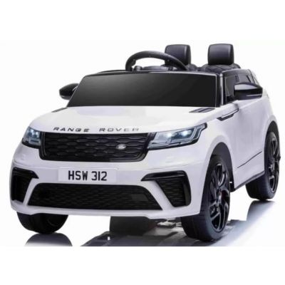 Masinuta electrica cu scaun de piele Range Rover Velar White