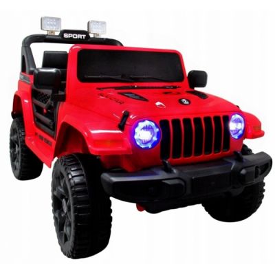 Masinuta electrica cu telecomanda si functie de balansare Jeep X10 TS-159 R-Sport rosu