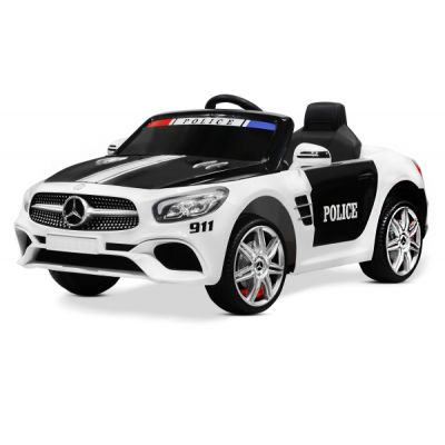 Masinuta electrica de politie Mercedes SL500 90W STANDARD Alb Masinuta electrica de politie Mercedes SL500 90W STANDARD Alb