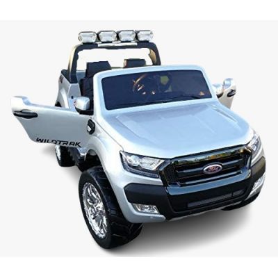 Masinuta electrica Ford Ranger 4x4 180W cu ROTI MOI Silver metalic