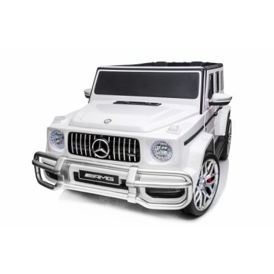 Masinuta electrica pentru 2 copii Mercedes G63 XXL 4x4 180W 12V PREMIUM culoare Alba la reducere