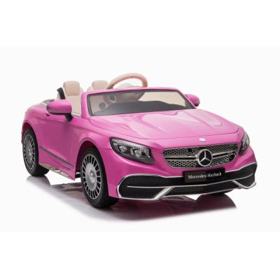 Masinuta electrica pentru fetite Mercedes S650 MAYBACH 70W 12V Premium, culoare roz