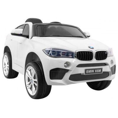 Masinuta electrica pentru copii BMW X6M 90W 12V 7Ah cu echipare STANDARD, culoare Alba