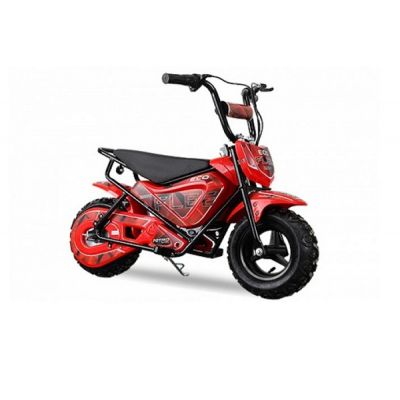 Mini Motocicleta electrica cu roti ajutatore, NITRO ECO Flee 300W 24V, culoare Rosu