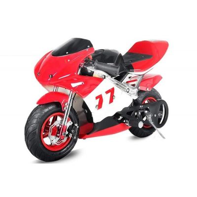 Mini Motocicleta electrica pentru copii NITRO Eco Pocket Bike 1000W Rosu