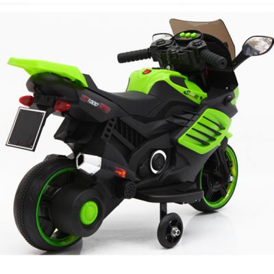 Motocicleta electrica 6V cu roti ajutatoare Nichiduta X-Race Green