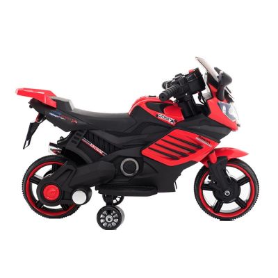 Motocicleta electrica 6V cu roti ajutatoare Nichiduta X-Race Red