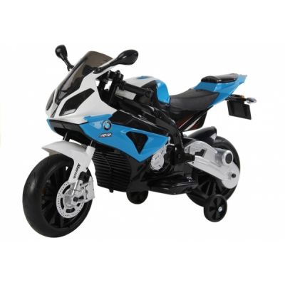 Motocicleta electrica cu roti ajutatoare BMW S1000RR PREMIUM Albastru