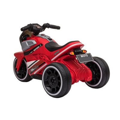 Motocicleta electrica cu scaun din piele si roti EVA Nichiduta Moto Red
