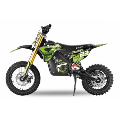 Motocicleta electrica Eco Tiger 1000W 36V 12 10  Verde