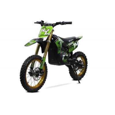 Motocicleta electrica Eco Tiger 1300W 14 12 48V 14Ah Lithiu ION Verde
