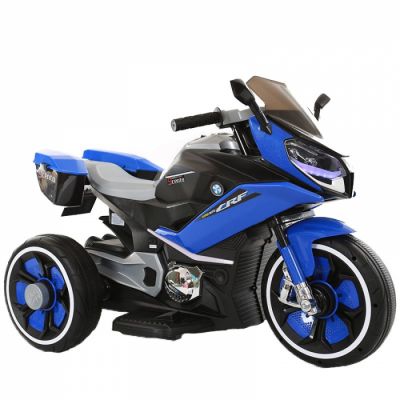 Motocicleta electrica pentru copii BJ618, bluetooth, 70W, 6V, music player, STANDARD Albastru