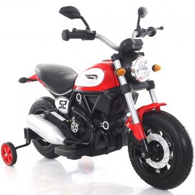Motocicleta electrica pentru copii BT307 60W CU ROTI Gonflabile Rosu