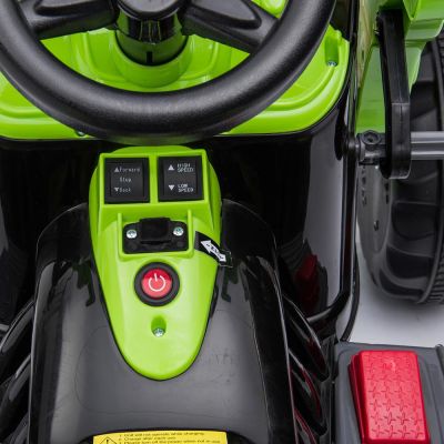 Tractor electric cu cupa pentru copii JS328A verde