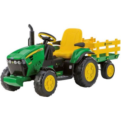 Tractor Electric Peg Perego cu Remorca JD Ground Force