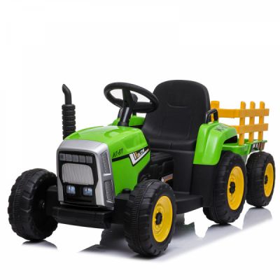 Tractoras electric BJ-611 60W cu remorca STANDARD Verde