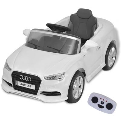vidaXL Mașină electrică Audi A3 cu telecomandă, alb