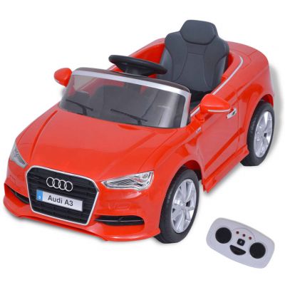 vidaXL Mașină electrică Audi A3 cu telecomandă, roșu vidaXL Mașină electrică Audi A3 cu telecomandă, roșu