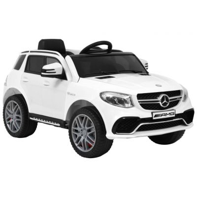 vidaXL Mașinuță copii Mercedes Benz GLE63S, alb, plastic