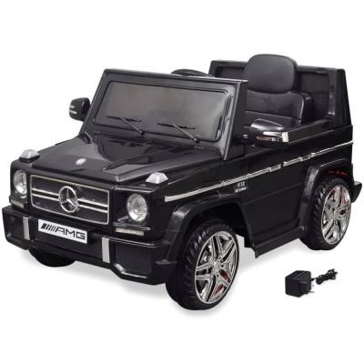 vidaXL Mașinuță ride-on SUV Mercedes Benz G65, 2 motoare, negru