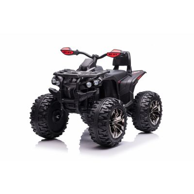 Atv electric 12V cu scaun din piele Nichiduta Road Power Black