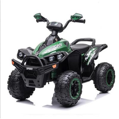 Atv electric 12V Nichiduta cu scaun din piele si roti EVA Speed Green