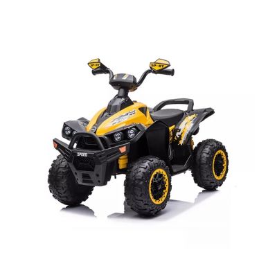 Atv electric 12V Nichiduta cu scaun din piele si roti EVA Speed Yellow