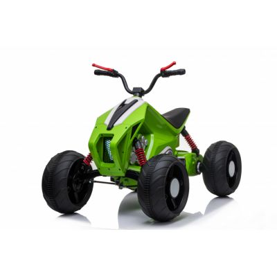 ATV electric pentru copii Kinderauto BJ718 90W 12V cu scaun tapitat culoare Verde