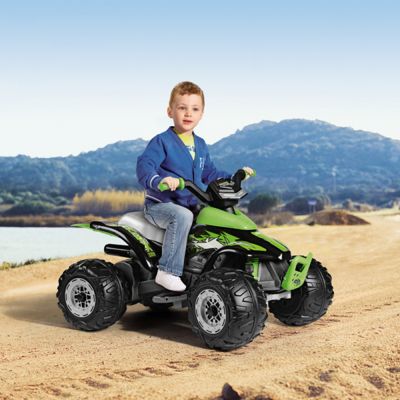 ATV Peg Perego Corral T-Rex 330W 12V Verde Negru