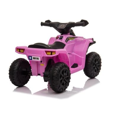 ATV Quad electric pentru copii XH116 LeanToys 5706 roz-negru