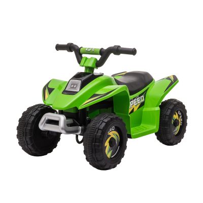 ATV pentru Copii Electric HOMCOM cu Baterie Incarcabila 6V, Viteza 2,8-4,6km/h, Varsta 3-5 Ani, 72x40x45,5cm, Verde | Aosom RO