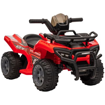 ATV Electric pentru Copii, Baterie Reincarcabila 6V, Varsta 18-36 Luni, 66x44x42cm, Rosu HOMCOM | Aosom RO