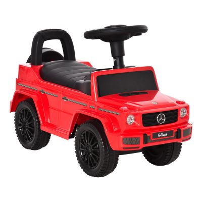 HOMCOM Masina de jucarie, Masina Ride-on pentru Copii 12 - 36 Luni, Masina cu Împingere Mercedes-Benz G350, Rosie