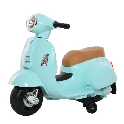 Motocicleta Electrica pentru Copii HOMCOM, Baterie 6V pentru Copii cu varste cuprinse intre 18-36 luni Verde 66.5x38x52cm | Aosom RO