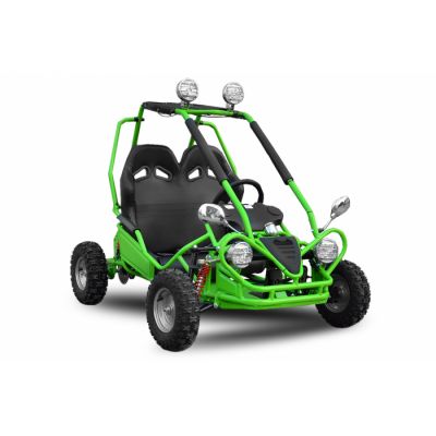 Kart electric pentru copii intre 4 si 9 ani cu 2 locuri, NITRO Buggy, 450W putere, 36V, culoare verde