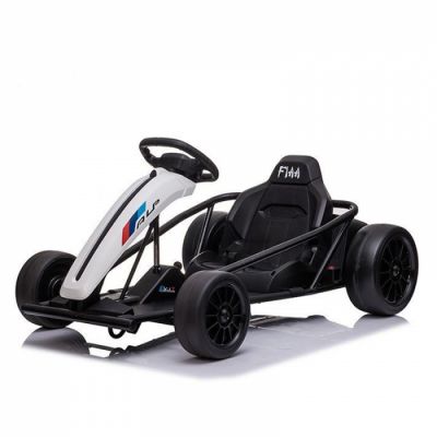 Kinderauto Go Kart electric pentru copii SX1968, 500W putere, 24V, CU ROTI MOI Alb