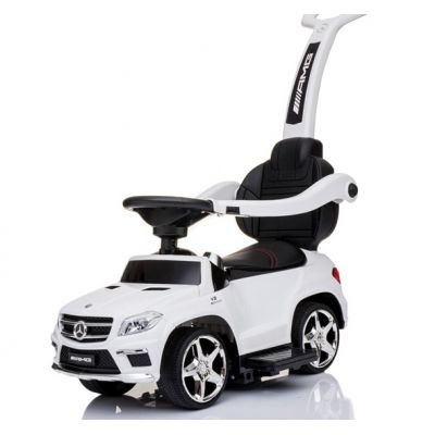 Masinuta cu maner pentru copii 3 in 1 Mercedes GL63 AMG PREMIUM Alb