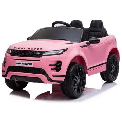 Masinuta electrica 12V cu doua locuri scaun piele si roti EVA Range Rover Pink