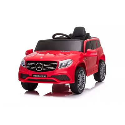 Masinuta electrica 12V Mercedes cu scaun din piele si roti EVA GL63 AMG Red