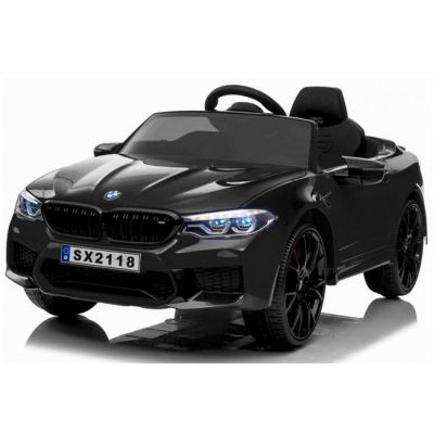 Masinuta electrica cu scaun de piele si roti EVA BMW M5 24V Black